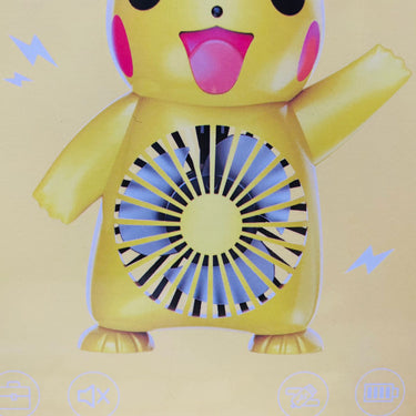 Pikachu Portable Side Table Charging Mini Hand Fan